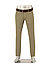 Chino Lou, Regular Fit, Baumwolle, beige - militärgrün