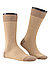 Socken, Bio Baumwolle, taupe meliert - braun