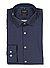 Hemd, Super Slim Fit, Baumwoll-Stretch, Extra langer Arm, marine gemustert - marine