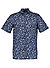 Kurzarmhemd, Modern Fit, Baumwolle, marine-bleu gemustert - marine