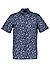Kurzarmhemd, Modern Fit, Baumwolle, marine-bleu gemustert - marine