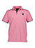 Polo-Shirt, Baumwoll-Piqué, pink meliert - pink