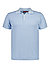 Polo-Shirt, Baumwoll-Strick, himmelblau - himmelblau