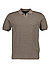 Polo-Shirt, Baumwoll-Strick, braun meliert - braun