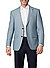 Sakko, Regular Fit, Mikrofaser-Leinen, hellblau meliert - hellblau