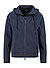 Sweatjacke Saggy, Baumwolle, dunkelblau - dunkelblau