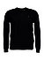 Pullover, Slim Fit, Merinowolle waschbar, schwarz - schwarz