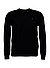 Pullover, Slim Fit, Merinowolle waschbar, schwarz - schwarz