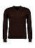 Pullover, Slim Fit, Merinowolle waschbar, dunkelbraun - dunkelbraun