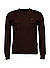 Pullover, Slim Fit, Merinowolle waschbar, dunkelbraun - dunklebraun