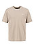T-Shirt Waffle, Baumwolle, beige - beige
