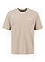 T-Shirt Waffle, Baumwolle, beige - beige