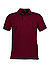 Polo-Shirt, Custom Slim Fit, Baumwoll-Piqué, bordeaux - bordeaux-navy