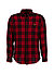 Hemd, Custom Fit, Baumwolle, red-black kariert - rot-schwarz