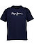 T-Shirt, Regular Fit, Baumwolle, navy - navy