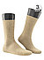 Socken, Baumwolle, beige meliert - beige