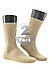 Socken, Baumwolle, beige meliert - beige