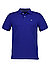 Polo-Shirt, Slim Fit, Baumwoll-Piqué, royalblau - royalblau