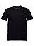 T-Shirt, Baumwolle, schwarz-olive - schwarz-olive