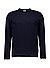 Pullover Barios, Baumwolle, dunkelblau meliert - dunkelblau