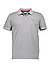 Polo-Shirt Ambrosian, Bio Baumwoll-Piquè, silber - silber