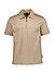 Zip-Polo Paras, Baumwolle, beige - beige