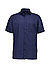 Kurzarmhemd, Modern Fit, Baumwolle, marine gemustert - marine