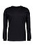 Longlsleeve, vl-Paro-L, Baumwoll-Jersey, schwarz - schwarz