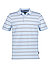 Polo-Shirt, Baumwoll-Piqué, eiswater gestreift - ice water