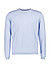 Pullover, Baumwolle, hellblau meliert - hellblau