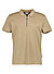 Zip-Polo Aleandro, Baumwoll-Jersey, khaki - khaki