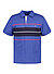 Polo-Shirt, Baumwoll-Jersey, blau gestreift - blau