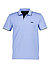 Polo-Shirt, Slim Fit, Baumwoll-Piqué, hellblau - hellblau