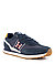 Sneaker Hendfor Patch, Veloursleder-Textil, navy - navy