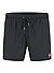 Badeshorts, Mikrofaser, schwarz - schwarz