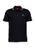 Polo-Shirt Dinoso, Slim Fit, Baumwoll-Piqué, schwarz-rosa - schwarz-rosa