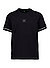 T-Shirt Rib, Baumwoll-Stretch, schwarz - schwarz