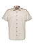Kurzarmhemd, Body Fit, Baumwoll-Stretch, beige - beige