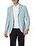 Sakko Bari, Slim Fit, Jersey halbgefüttert, lightblue meliert - hellblau