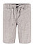Shorts, Leinen, grau meliert - grau