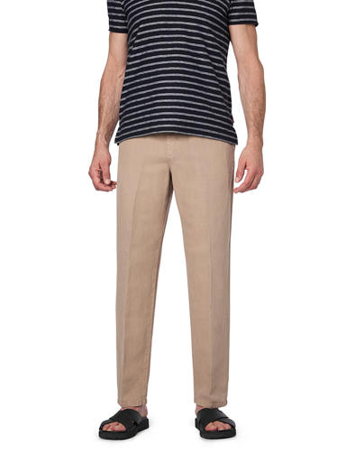 Hose Rimon, Regular Fit, Lyocell-Leinen, braun