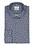 Hemd, Body Fit, Baumwolle, marine floral - marine