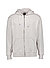 Sweatjacke, Baumwolle, grau - grau