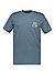 T-Shirt, Regular Fit, Baumwolle, blau - blau