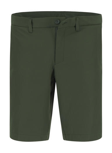 Shorts Commuter, Slim Fit, Jersey, wasserabweisend, jägergrün