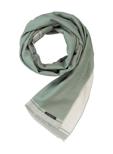 Schal, Schurwolle, grün meliert