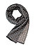 Schal, Schurwolle, anthra-grau gemustert - anthrazit