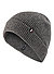Mütze, Wolle, graphit meliert - graphit