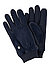 Handschuhe, Material-Mix Fleece gefüttert, navy - navy