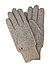 Handschuhe, Wolle Fleece gefüttert, taupe meliert - taupe